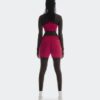 Damen 3″ Core Shorts Granatrot