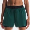 Damen 3″ Performance 2/1 Shorts Spirulina | Schwarz