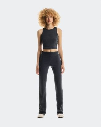 Damen All-Day Rippen-Crop-Top