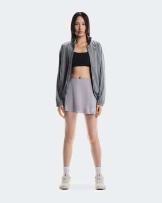 Damen Court Rock Seitliche Falte