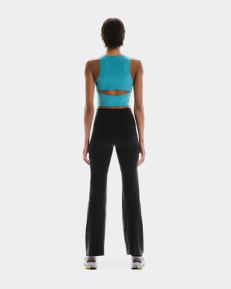 Damen Studio Crop Top mit offenem Rücken