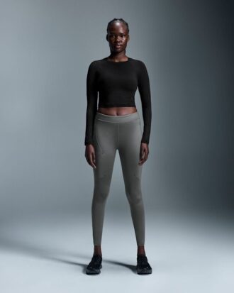 Damen Studio Long-T Crop