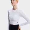 Damen Studio Long-T Crop