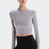 Damen Studio Long-T Crop Damen Studio Long-T Crop