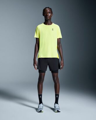 Herren 5″ Performance 2/1 Shorts Schwarz