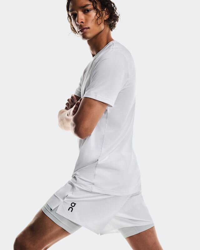 Herren 5″ Performance 2/1 Shorts Weiß | Glacier Herren 5″ Performance 2/1 Shorts Weiß | Glacier